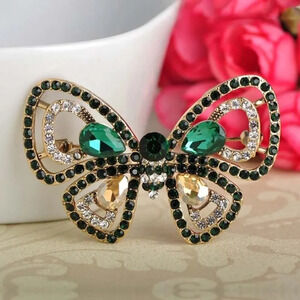 VQ Rhinestones Butterfly Brooch